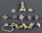 Group Lot of Pins & Buttons (JAA)