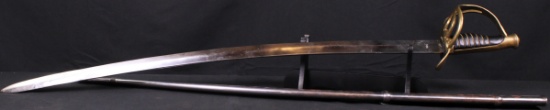 Replica Model 1840 Cavalry Officer's Saber with Matching Sheath (JAA)
