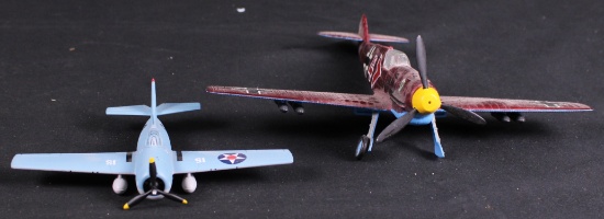 Group Lot: Two WWII Fighter Plane Models (PMC)