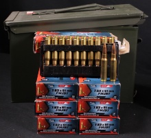 Approximately 140 Rnds of Aguila 7.62x51 FMJ Boat Tail Ammunition (GBF)