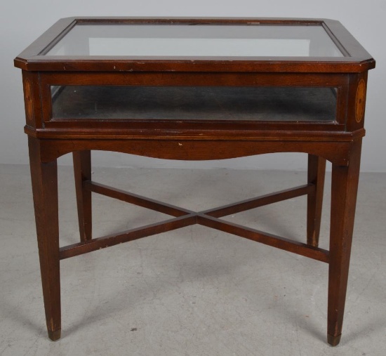 George III Style Mahogany Vitrine Table