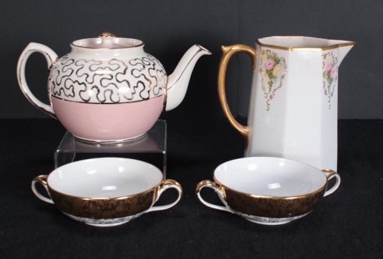 Gold Accented Tea Service items