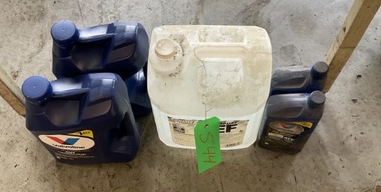 Oil and jug of DEF