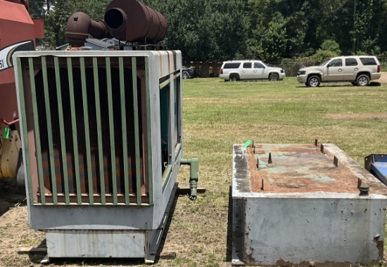 Industrial generator with stand