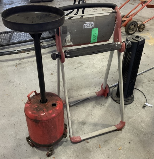 Oil pan and tork stand
