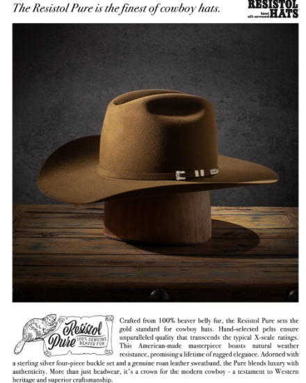 1000X RESISTOL HAT