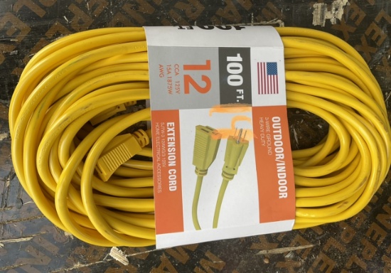 100 ft new extension cord