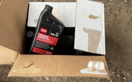 Case of new motor oil