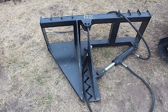Skid steer quick attach Tree puller