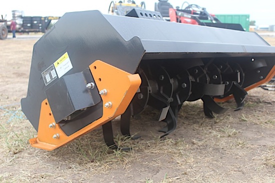 Skid steer quick attach tiller