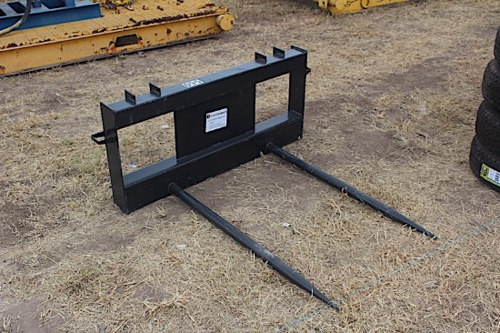 Skid steer quick attach Hay forks