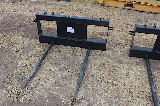 Skid steer quick attach Hay forks