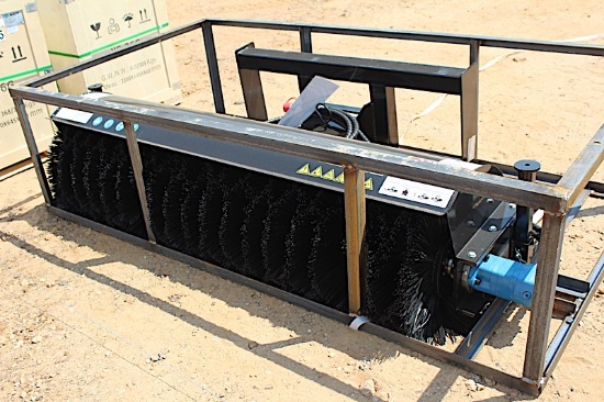 Skid Steer Angel Broom MOWER KING