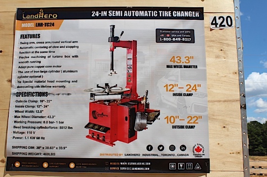 24 inch Semi Auto Tire Changer