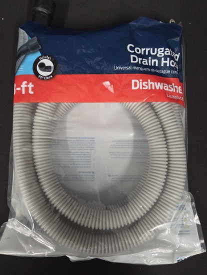 8 Ft Corrugated Dishwasher Drain Hose