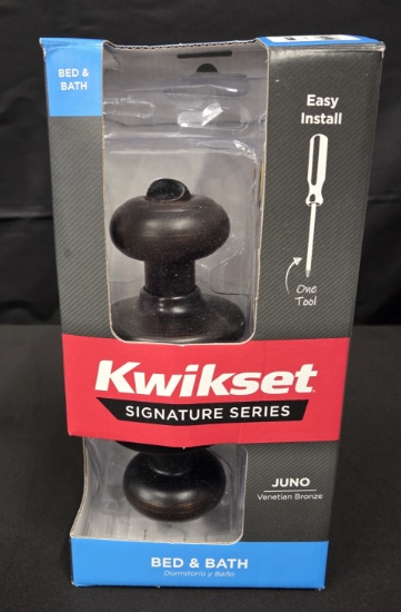 Kwikset Juno Venetian Bronze Signature Series Bed and Bath