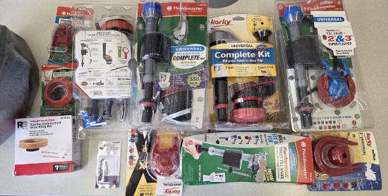 Lot of Toilet Guts Flappers and More New Plumbing