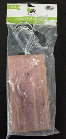 3 Pack Homegrown Hanging Cedar Planks for Closet Made in the USA
