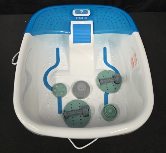 Homedics Bubble Bliss Deluxe Footbath with attachments