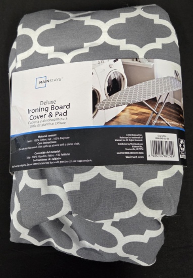 Mainstays Deluxe Ironing Board Cover and Pad New