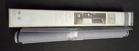 Allen + Roth 23-Inches x 72-Inches Gray Room Darkening Cordless Roller shade New