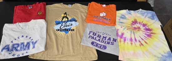 Lof of 6 Miscellaneous Vintage Shirts Various Sizes