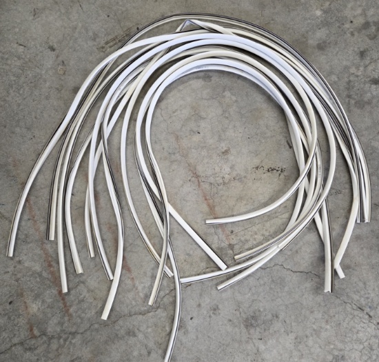 Lot of 10 1"x 81" Vinyl Weather Stripping Replacements