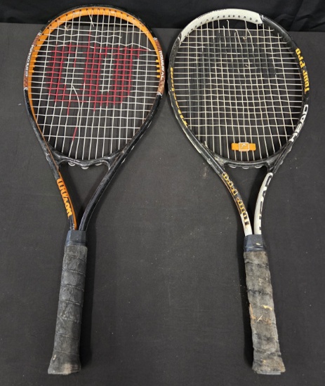 Lof of 2 Tennis Racquets Wilson and Head