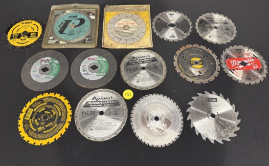 Lot of Wood Circular Saw Blades & Abrasive Discs Skill Saw
