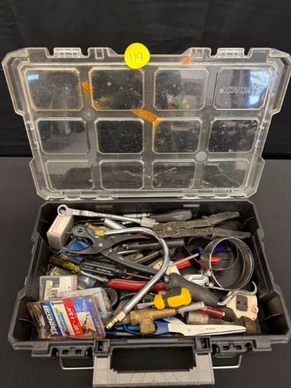 Assorted Hand Tools and Husky Tool Box- Craftsman Screwdrivers, & More