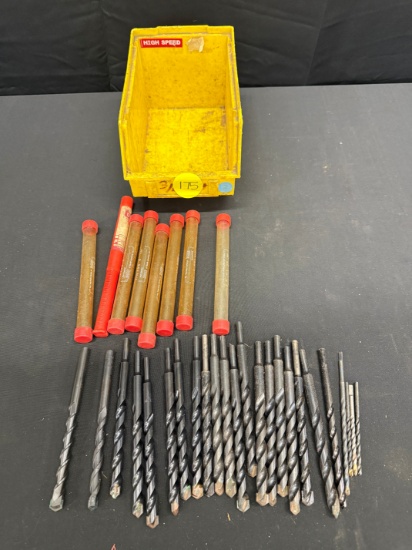 Huge Lot of Assorted Size Concrete Masonry Drill Bits New