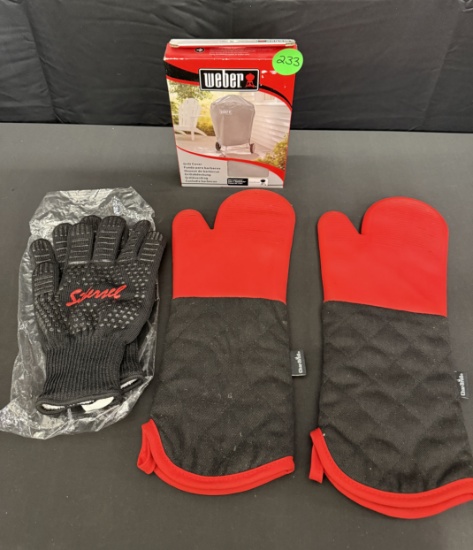 New Weber Grill Cover, Char-Broil Fire Mitts and Grilling Gloves