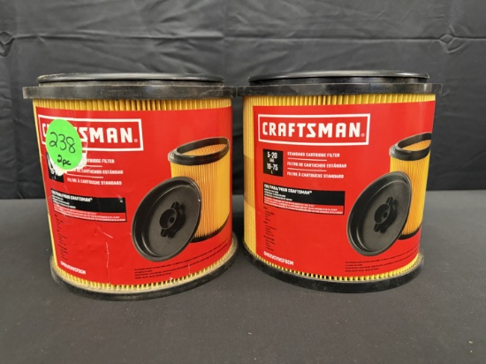 Pair of Craftsman Vacuum Shop Vac Filters Model CMXEVCVVCFSCM