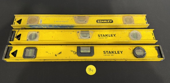 Lot of 3 Total Stanley ibeam 24" Inch Levels
