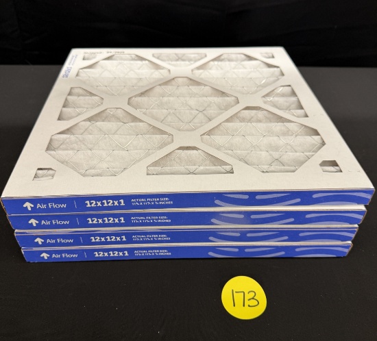Lot of 4 Total Air Filters- 12x12x1