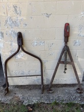 Lot of 2 Total Trailer Dolly Homemade Pull Dollies 1 7/8" Inch Ball