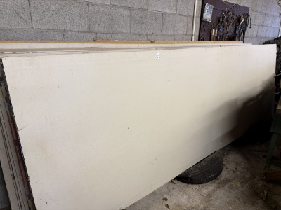 Lot of 18 Panels of Gypsum Drywall Sheetrock Approximately 12' x 4' x 1/2"