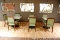 Lot of Three Tables and Seven Chairs