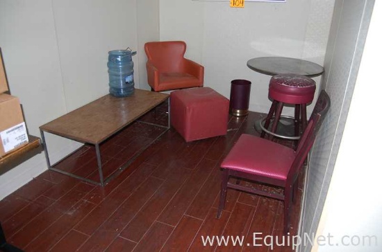 Lot of Two Tables, Two chairs, One Barstool and Foot Rest