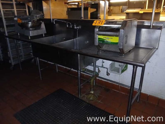 Steel Dual Sink Wash Station