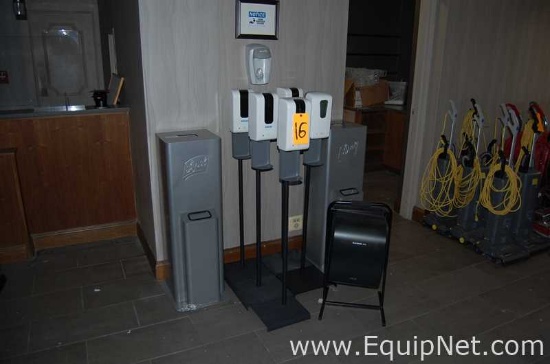 Lot of Various Types of Sanitation Dispensers