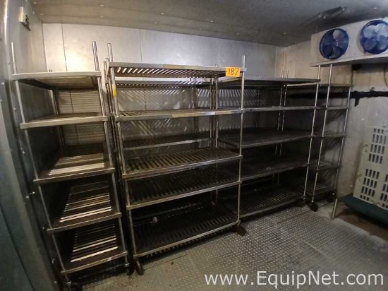 Lot of Eight Steel Racks