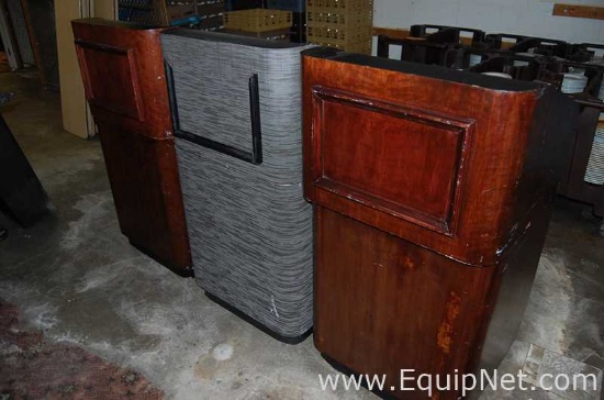 Lot of Three Movable Podiums