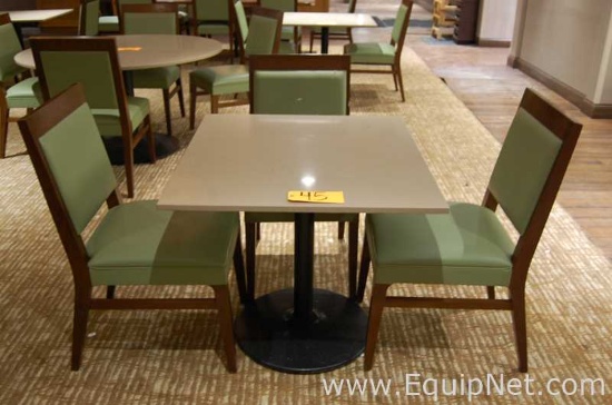 Lot of One Table and Three Chairs
