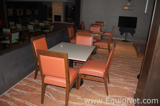 Lot of Three Tables and Twelve Chairs