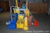 Cleaning Cart with Contents