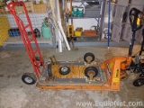 Pallet Jack, Dolly and Electric Drain Snake Stand