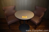 Lot of One Table and Two Chairs