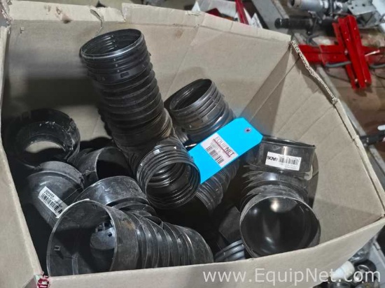 Box Of 4in Plastic Elbows And Fittings