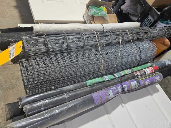 Lot Of Assorted Metal And Fiber Fencing